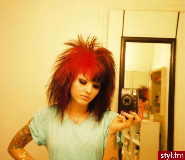 EMO Alternatywne Średnie Fryzury