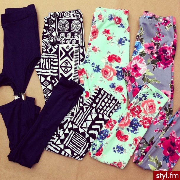 Leginsy Spodnie Moda