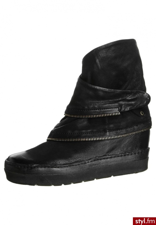 AirStep Botki na koturnie czarny (748203-8510) - Botki Buty Moda