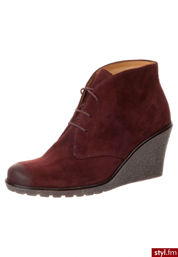 Gabor Botki i Ankle Boots czerwony - Botki Buty Moda