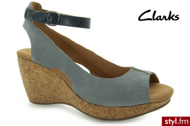 Clarks PATIENCE SALLY DENIM BLUE - Koturny Buty Moda