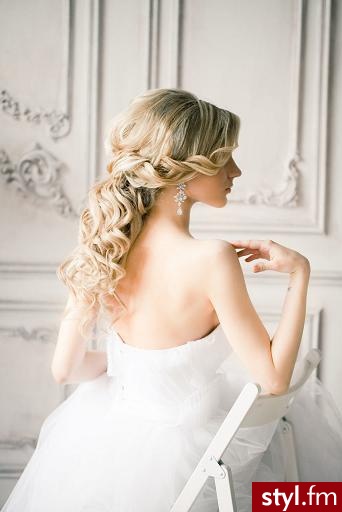 Blond Upięcie Kręcone Ślubne Długie Fryzury