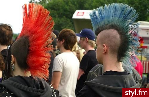 Punk Rock Alternatywne Średnie Fryzury