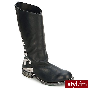 Bikkembergs Buty  Moody Black - Kozaki Buty Moda