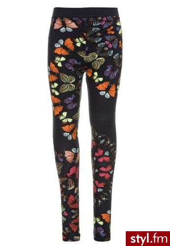 Desigual ABEILLÉ Legginsy niebieski (37X3117) - Leginsy Spodnie Moda