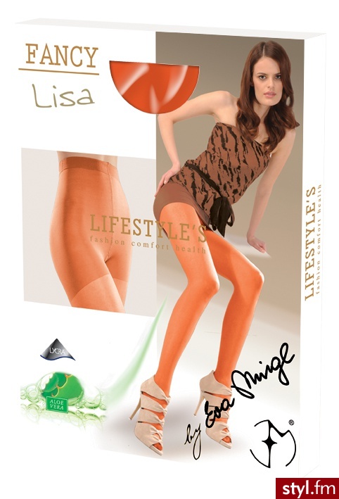 Lifestyles Lisa Rajstopy z microfibry 50 den z aloesem granat r.2 - Rajstopy Bielizna Moda
