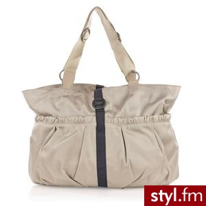 TOMMY HILFIGER TOREBKA DAMSKA NORA NYLON TOTE BEŻOWA (EL56919243 460) - Torebki na co dzień Torebki Moda