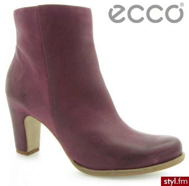 Ecco JAFFNA AUBERGINE STARBUCK - Botki Buty Moda