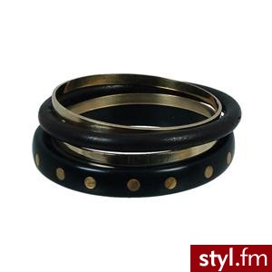 Studded Bangle Set - Jewellery Necklaces Bracelets Earrings... - Polyvore. Pobrano ze strony: http://www.polyvore.com/studded_bangle_set_jewellery_necklaces/thing?id=10065900 - Pozostałe Dodatki Moda