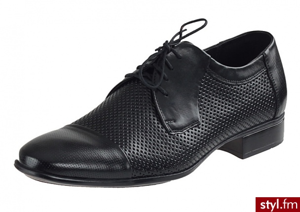 TRIO Półbuty 2946 Czarne (Czarny) Czarny Wizytowe - Półbuty Buty Moda