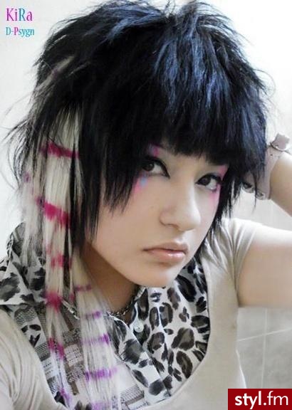 EMO Alternatywne Średnie Fryzury