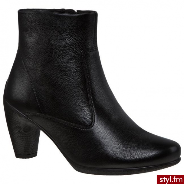 ECCO Botki Sculptured 65 23356311001 Black - Botki Buty Moda