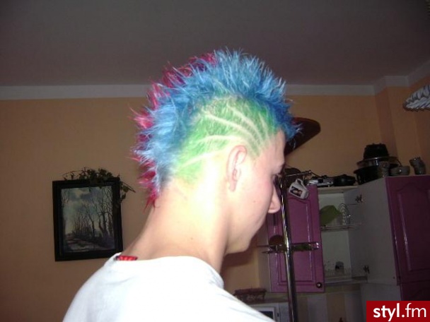 Punk Rock Alternatywne Średnie Fryzury