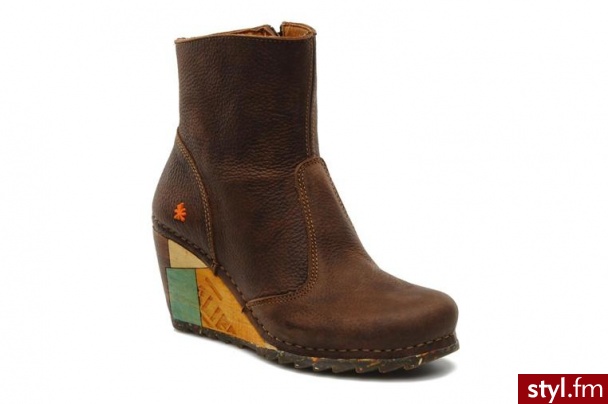 Art PÓŁBUTY I BOTKI COPENHAGEN 530 BY ART (Brązowy) - Botki Buty Moda