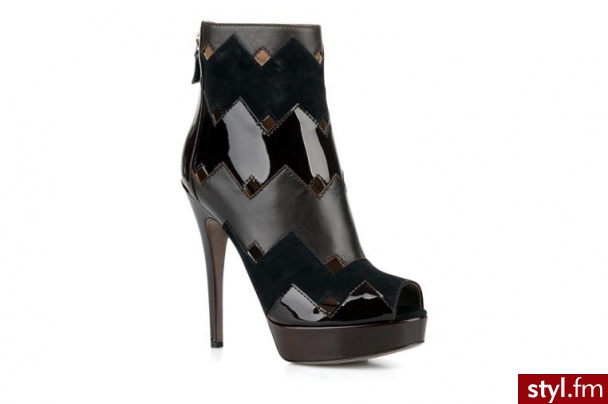 Missoni PÓŁBUTY I BOTKI IERAPETRA BY MISSONI (Bordowy) - Botki Buty Moda