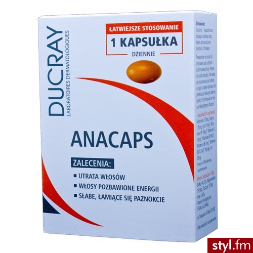 Ducray Anacaps X 30 Kaps - Bransoletki Biżuteria Moda