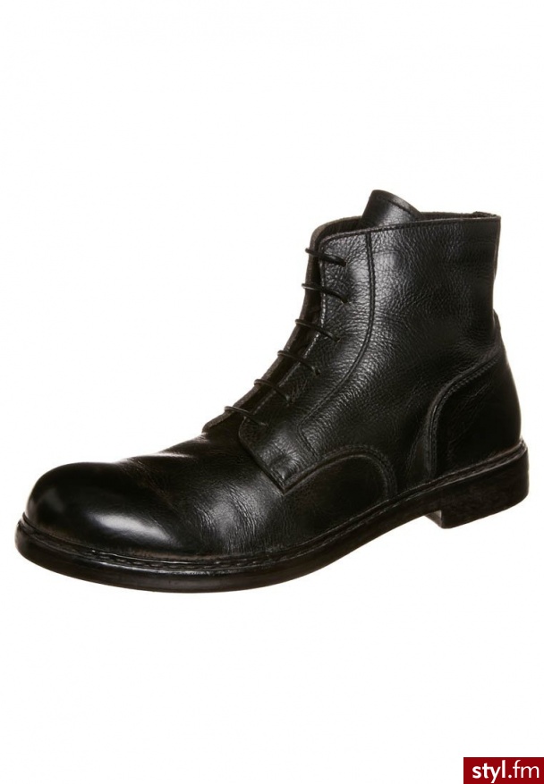Moma Botki sznurowane czarny (50302M) - Botki Buty Moda