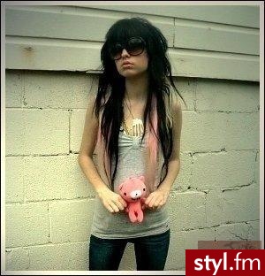 EMO Alternatywne Średnie Fryzury