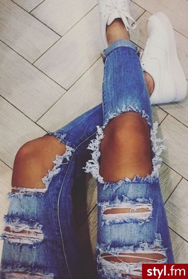 Jeansy Spodnie Moda