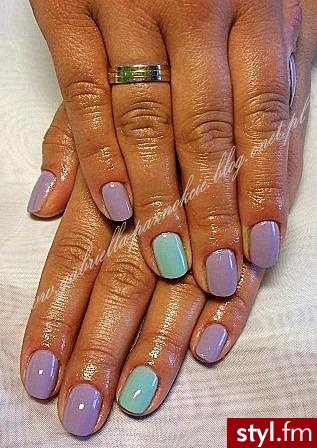 manicure hybrydowy - Kwadratowe Żelami Naturalne Paznokcie