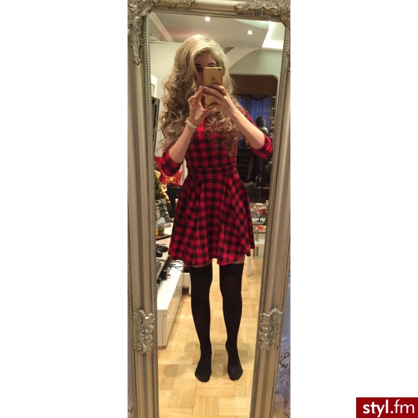 Moja stylizacja na dzisiejszy wieczór #sukienka #wkratę - Dzienne Sukienki Moda
