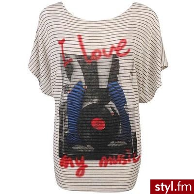 I Love My Music Top - Forever21 - Polyvore. Pobrano ze strony: http://www.polyvore.com/love_my_music_top/thing?id=13428056 - Pozostałe Ciuchy Moda