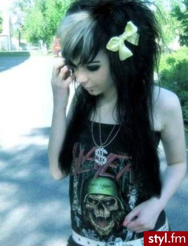 EMO Alternatywne Średnie Fryzury