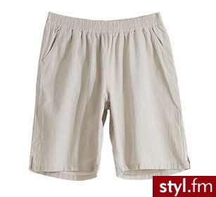 Studio Bermudy bawełniane beżowe r. 48 (5904378155605) - Pozostałe Spodnie Moda