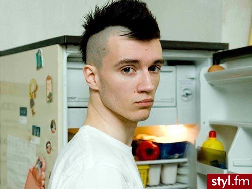 Czarne Punk Rock Alternatywne Krótkie Męskie Fryzury