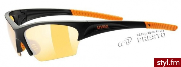 Uvex Okulary sportowe Sunsation - Black/Orange - Sportowe Buty Moda
