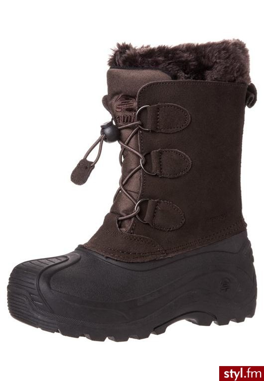 Kamik SNOWDASHER Śniegowce brązowy (WK4315) - Pozostałe Buty Moda