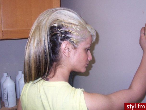 Blond Warkocze Proste Na co dzień Średnie Fryzury