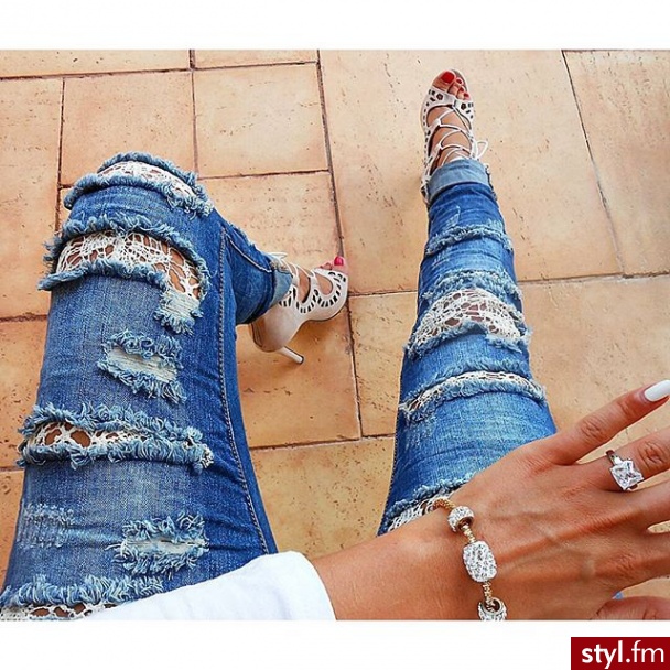 Jeansy Spodnie Moda