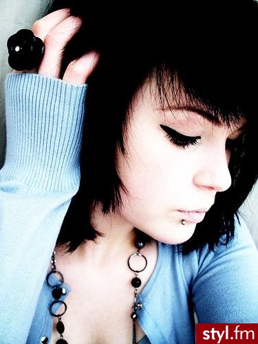 EMO Alternatywne Średnie Fryzury