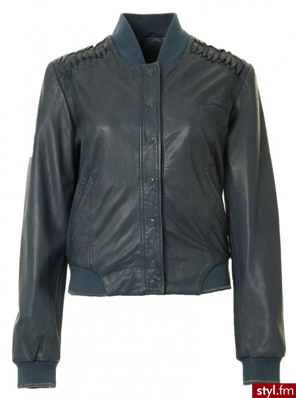 Guess KURTKA JEANS CORALIE LEATHER JACKET - Kurtki Okrycia Moda