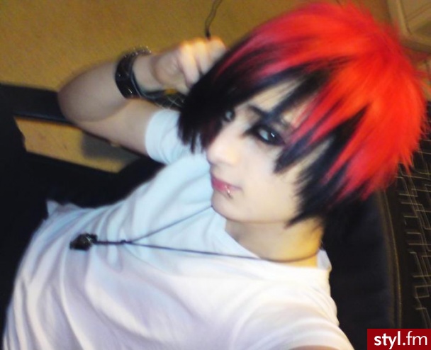 EMO Alternatywne Średnie Fryzury