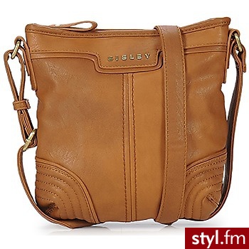 Sisley Torby na ramię DEMIX CROSS BODY COGNAC - Body Bielizna Moda