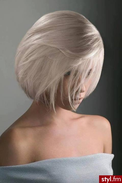Blond Rozpuszczone Proste Na co dzień Krótkie Fryzury