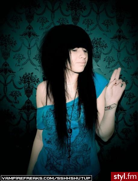 EMO Alternatywne Średnie Fryzury