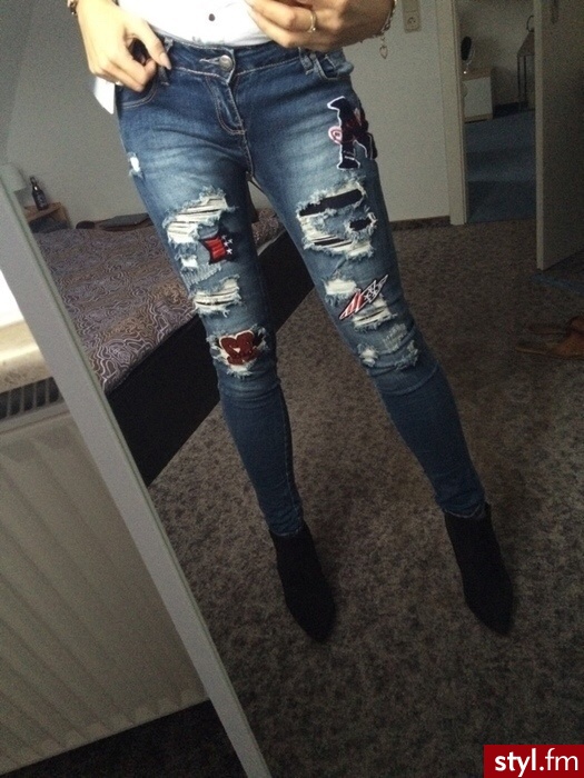 Jeansy Spodnie Moda