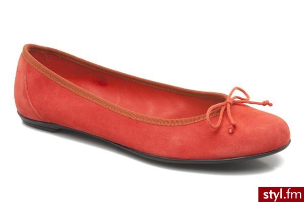 Valensi BALERINKI VEGA BY (POMARAŃCZOWY) (Pomarańczowy) - Balerinki Buty Moda