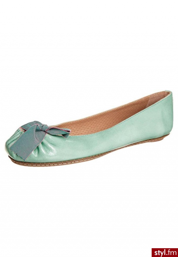 MALOLES ZOE Baleriny zielony - Balerinki Buty Moda
