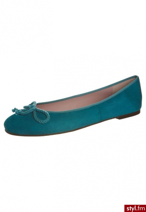 Pretty Ballerinas Baleriny turkusowy - Balerinki Buty Moda