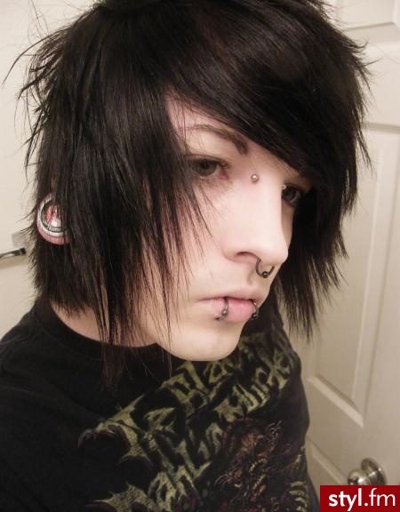 EMO Alternatywne Średnie Fryzury