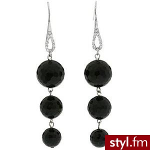 Andrew Hamilton Crawford - Tiered Drop Earring (Black Agate)... - Polyvore. Pobrano ze strony: http://www.polyvore.com/andrew_hamilton_crawford_tiered_drop/thing?id=12224365 - Pozostałe Dodatki Moda