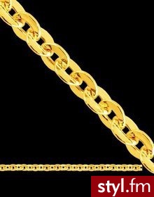 Łańcuszek klasyczne ogniwa złoty 45cm - Łańcuszki Biżuteria Moda