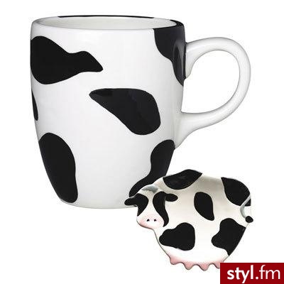 Ceramiczny kubeczek z podstawką. Cena: $12.95 - Misz-masz