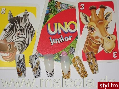 Żyrafa I Zebra. nie moje - Paznokcie