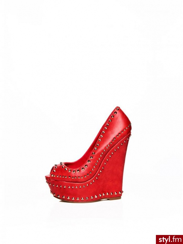 Heppin Czółenka Model z9290 Red - Czółenka Buty Moda