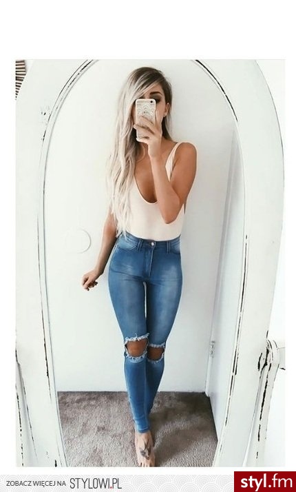 Jeansy Spodnie Moda